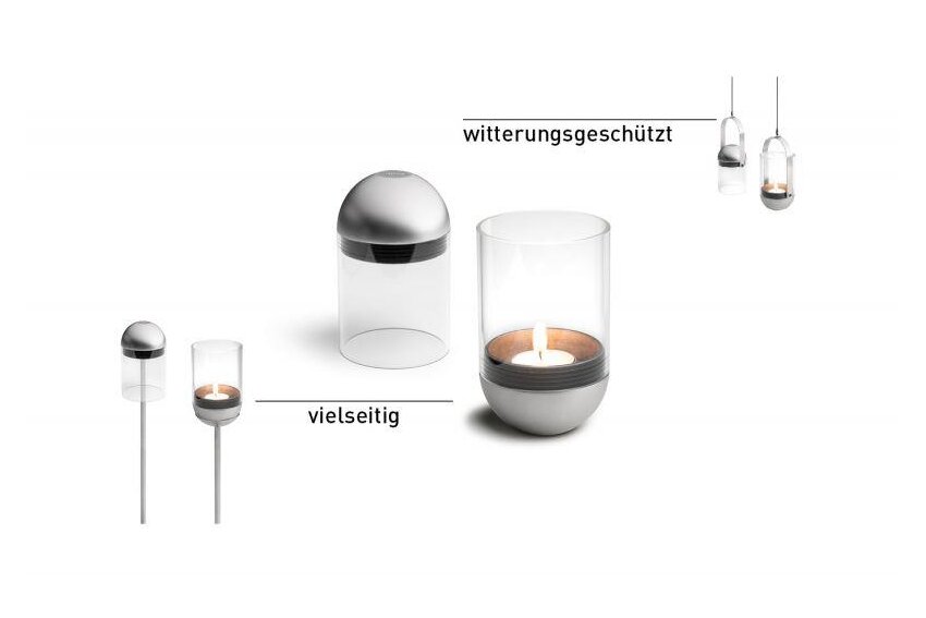 Höfats GRAVITY CANDLE M90 Windlicht